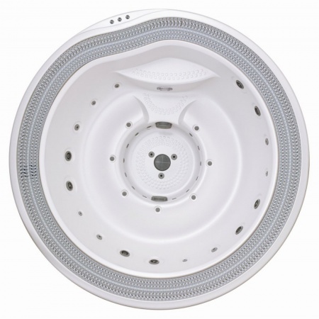 Переливной круглый спа бассейн USSPA Polo